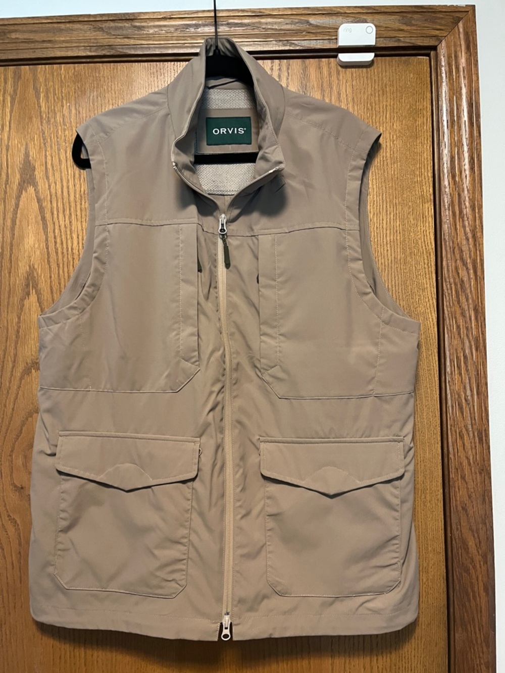 Orvis Men's Taupe Zip-Front Utility Vest